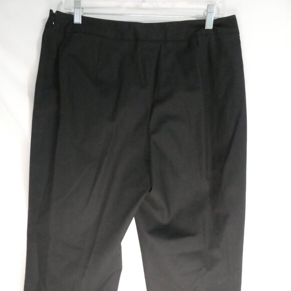 RAFAELLA | size 12 | Classic Black Dress Pants / Trousers | Side Zip Closure - Picture 13 of 16
